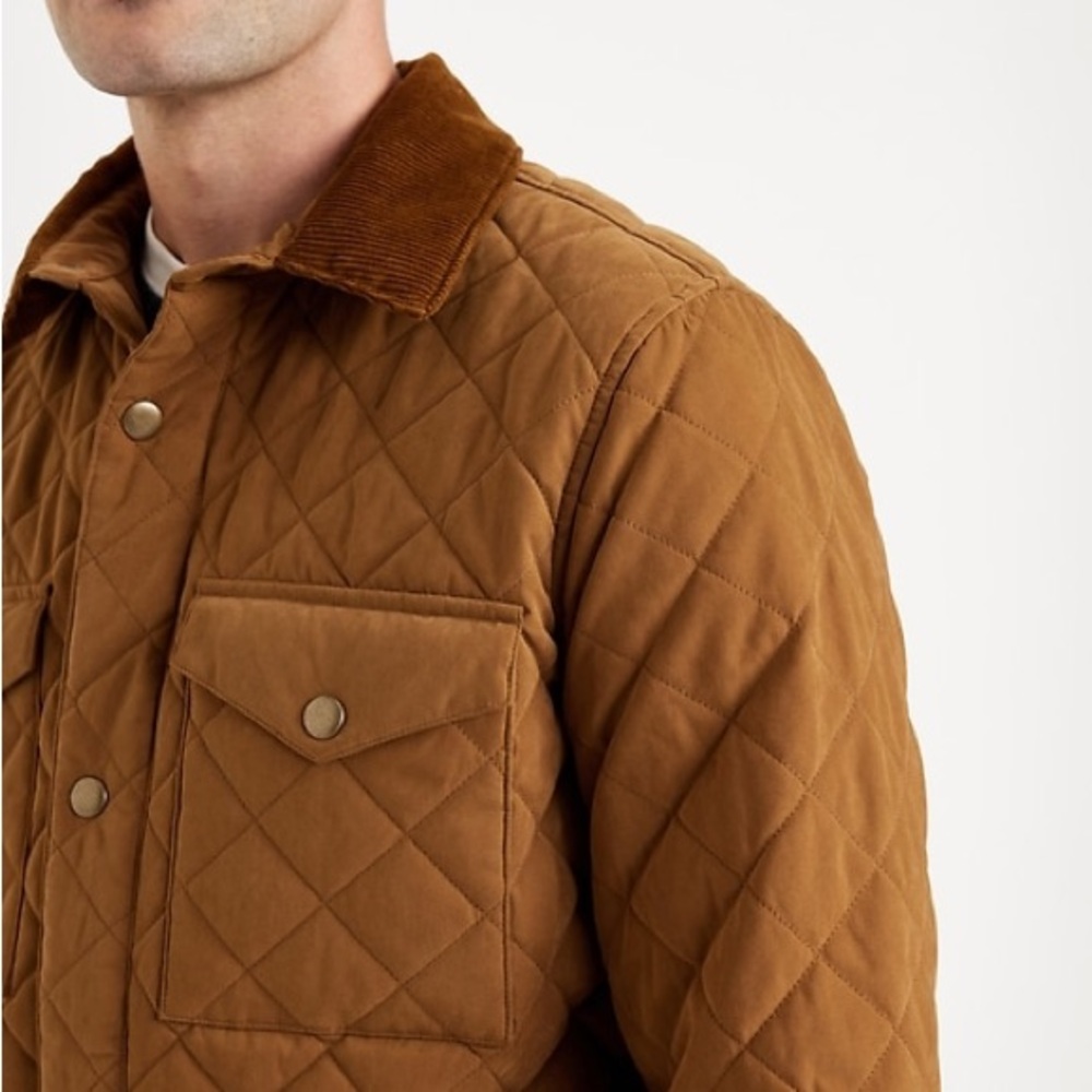 Old Navy Water Resistant Quilted Barn Jacket in Color
Bourbon - Picture 3 of 12